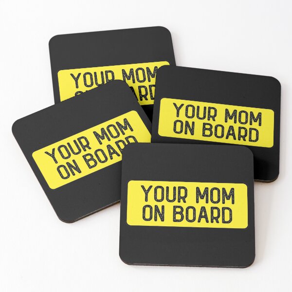Item preview, Your Mom On Board Funny Bumper designed and sold by Sour Soul.