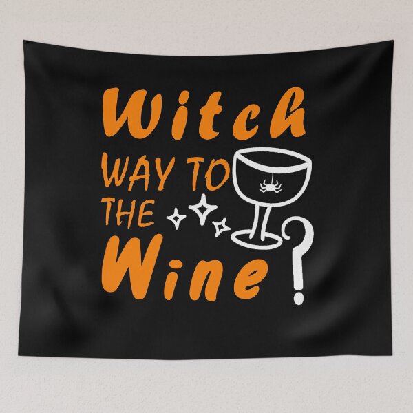 Item preview, Witch Way To The Wine  For Halloween Party, Halloween Gift For Friend, Funny designed and sold by Simoel12.
