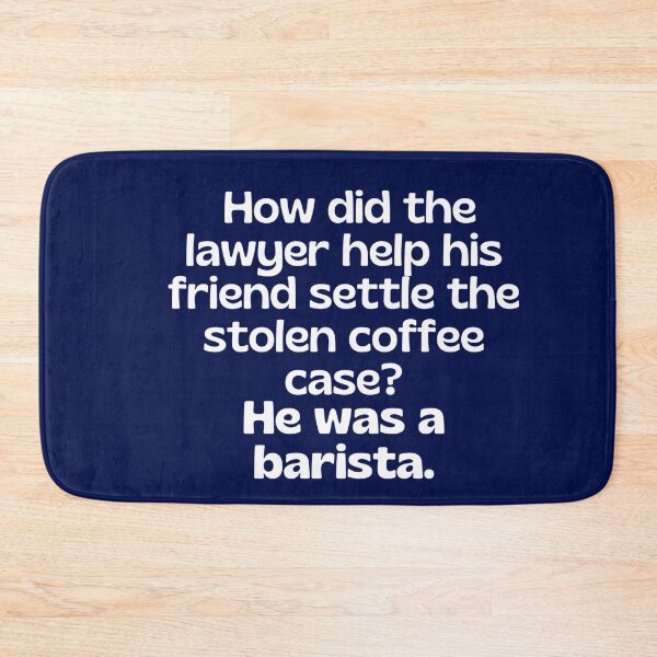 Item preview, Lawyer joke/pun - funny lawyer gift #10 (white/grey) designed and sold by PickaSticka.