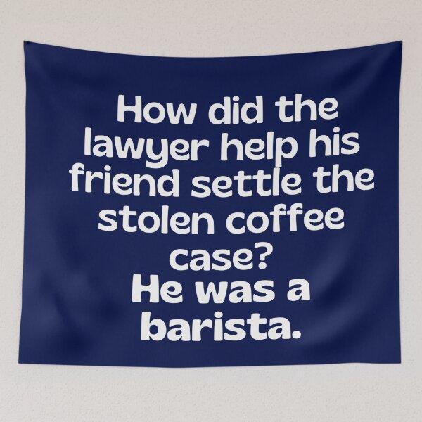 Item preview, Lawyer joke/pun - funny lawyer gift #10 (white/grey) designed and sold by PickaSticka.