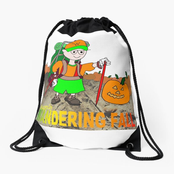 Happily Wandering Fall (Toon Land, Fall Collection) Drawstring Bag