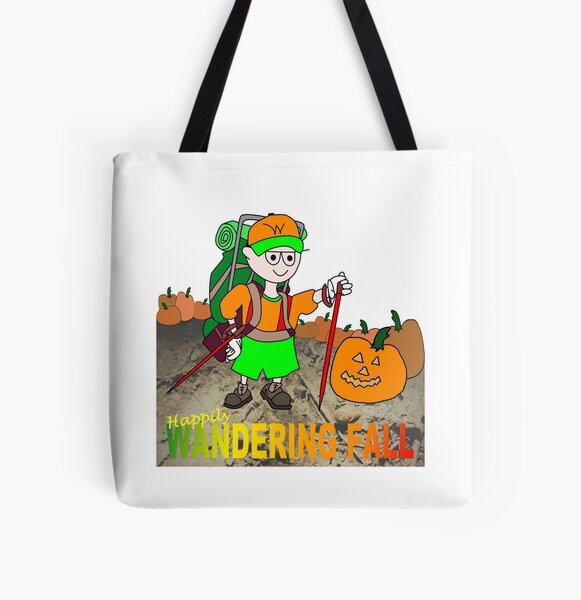 Happily Wandering Fall (Toon Land, Fall Collection) All Over Print Tote Bag