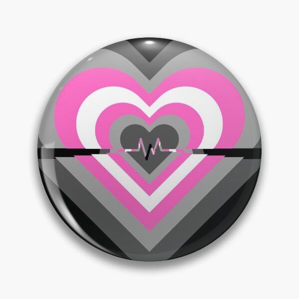 Item preview, Pride Flag Hearts - Demigirl designed and sold by thesassypanda.