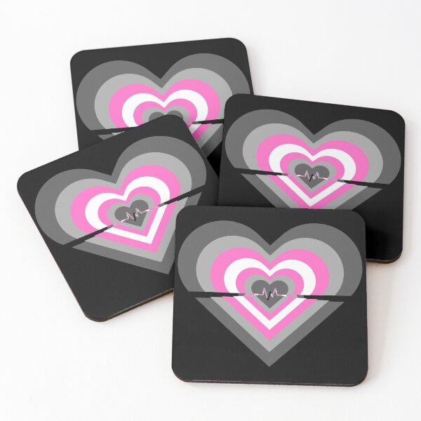 Item preview, Pride Flag Hearts - Demigirl designed and sold by thesassypanda.