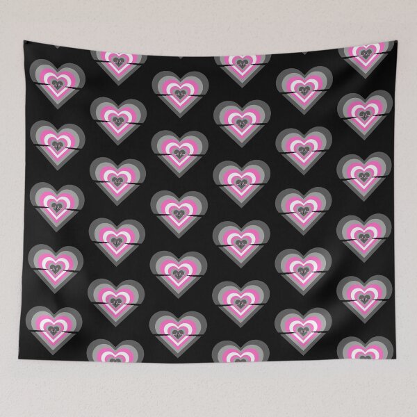Item preview, Pride Flag Hearts - Demigirl designed and sold by thesassypanda.