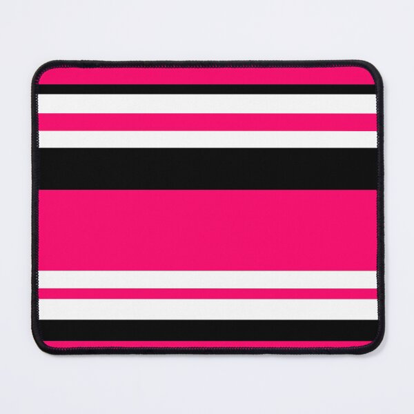 Item preview, Pink Black White Horizontal Stripes designed and sold by wordznart.