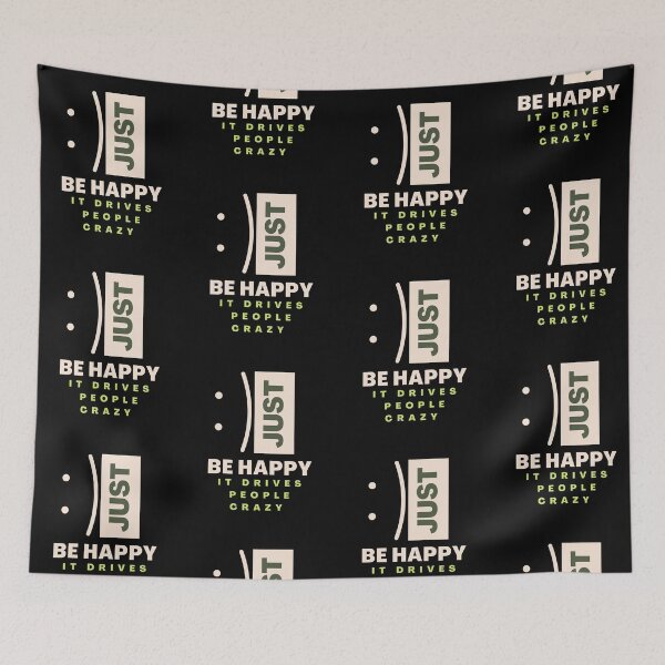 Item preview, Just Be Happy designed and sold by GreenEnvytt.