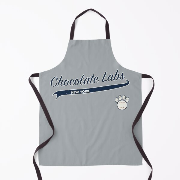 Item preview, Chocolate Lab NEW YORK Baseball Script designed and sold by 8PawsStudio.