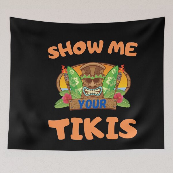 Item preview, Show Me Your Tikis Funny Angry Tiki Hawaiian T-Shirt designed and sold by Unique styl  DeSigNe.