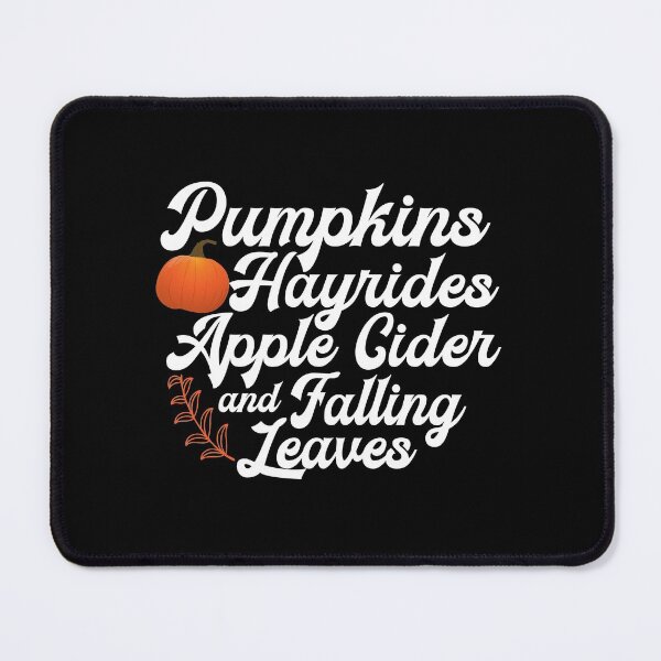 Item preview, Pumpkins Hayrides Apple Cider and Falling Leaves designed and sold by plussorn.