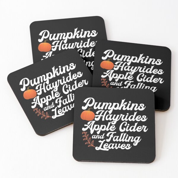 Item preview, Pumpkins Hayrides Apple Cider and Falling Leaves  designed and sold by plussorn.