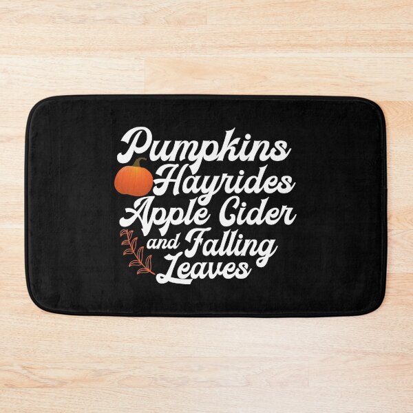Item preview, Pumpkins Hayrides Apple Cider and Falling Leaves  designed and sold by plussorn.