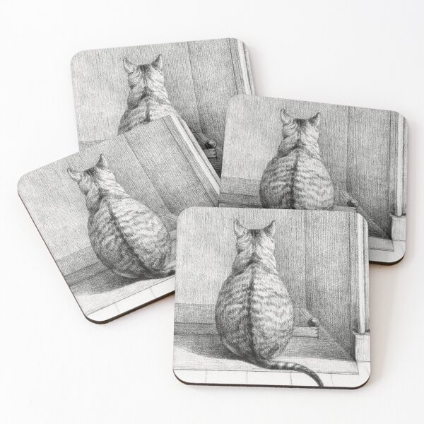 Item preview, Sitting cat, from behind  by Jean Bernard designed and sold by Petru&Myself.