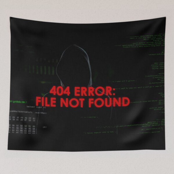 Item preview, Error 404 page not found, coding and cyber designed and sold by EngineersArt.