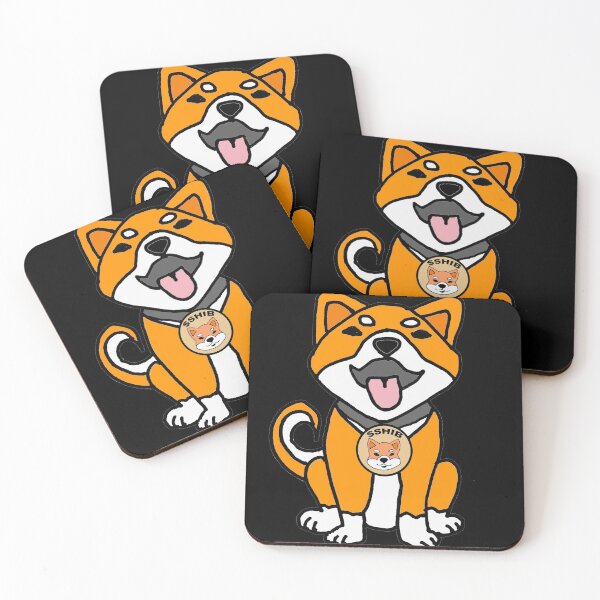 Item preview, Cool Cute Shiba Inu Puppy Dog with Shiba Inu Crypto Token Tag Cartoon designed and sold by Nature's Fancy.