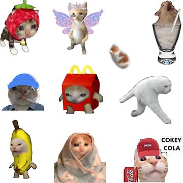 Artwork thumbnail, Cat Memes Sticker Bundle by teaisfantastic