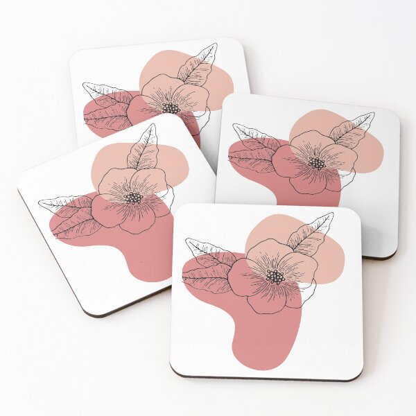 Item preview, minimalist pink flower designed and sold by BerylBlake.