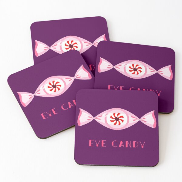 Item preview, eye candy pink pun wordplay designed and sold by indiVisibl.