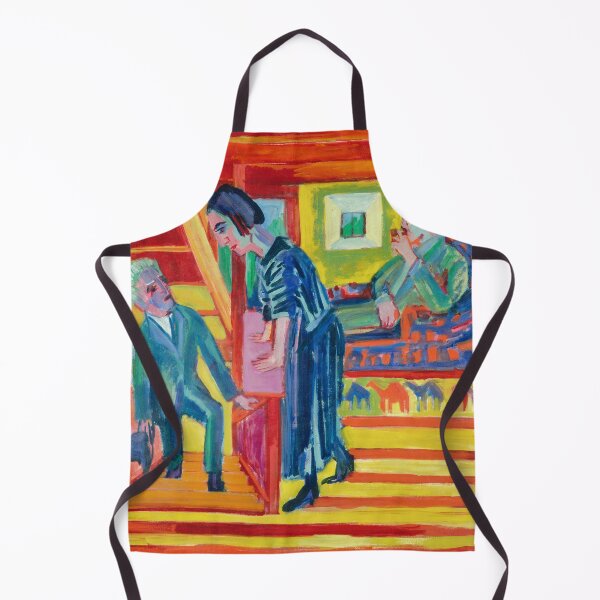 Item preview, Expressionism Painting The Visit - Couple and Newcomer (1922) by Ernst Ludwig Kirchner designed and sold by Designedbysm.