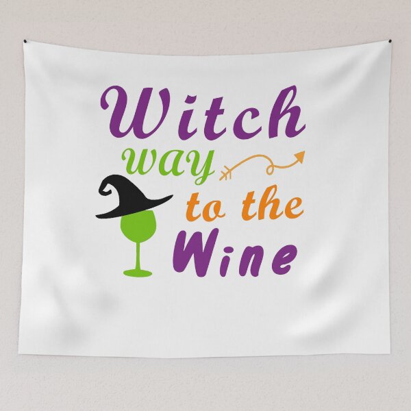 Item preview, Witch Way To The Wine  For Halloween Party, Halloween Gift For Friend, Funny designed and sold by Simoel12.