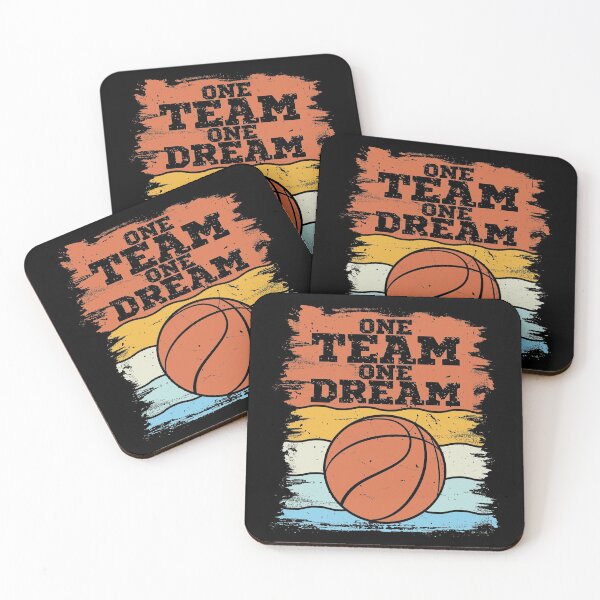 Item preview, One team, one dream. Basketball motivational quote designed and sold by AS-Shirts.