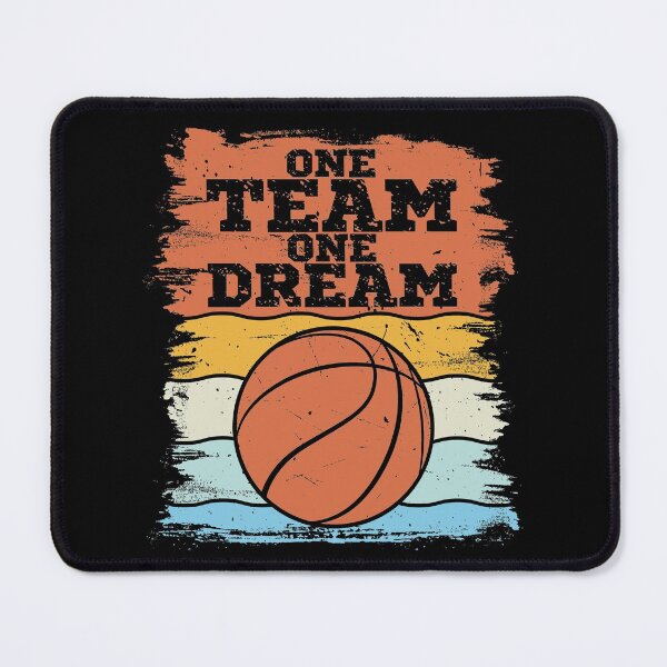 Item preview, One team, one dream. Basketball motivational quote designed and sold by AS-Shirts.