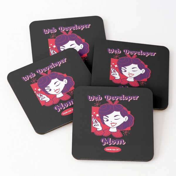 Item preview, Web Developer Mom. Strong Code 24/7 - Web Development Female Coder designed and sold by Shirtlify.