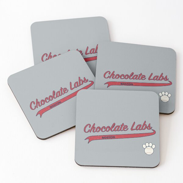 Item preview, Chocolate Lab BOSTON Baseball Script designed and sold by 8PawsStudio.