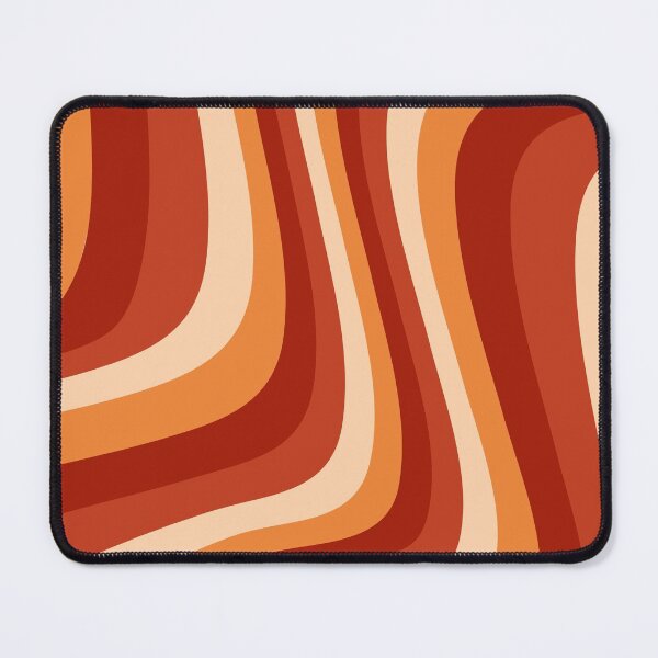 Item preview, Liquid Swirl Retro Contemporary Abstract in Terracotta, Vanilla, and Orange designed and sold by ArtBIU.