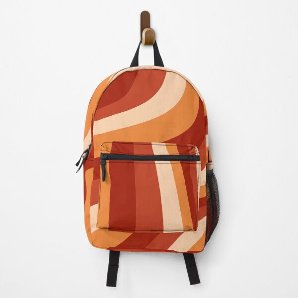 Item preview, Liquid Swirl Retro Contemporary Abstract in Terracotta, Vanilla, and Orange designed and sold by ArtBIU.