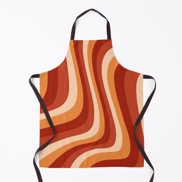 Item preview, Liquid Swirl Retro Contemporary Abstract in Terracotta, Vanilla, and Orange designed and sold by ArtBIU.