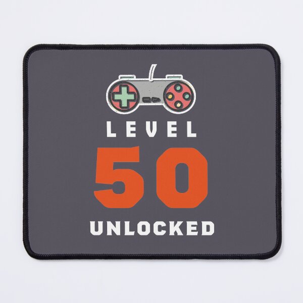 Item preview, Level 50 Unlocked, 50th Birthday Gift,Funny Gamer Birthday Gift for Family and Friends designed and sold by Boom-llqb.