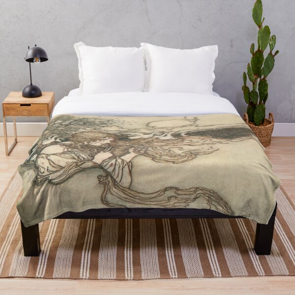 Item preview, Art Nouveau Girl Brushing her Hair in the Breeze designed and sold by TTWG.