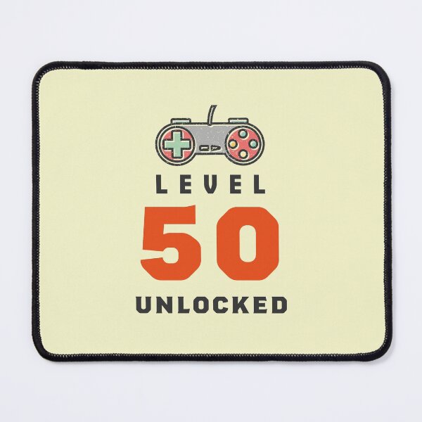 Item preview, Level 50 Unlocked, 50th Birthday Gift,Funny Gamer Birthday Gift for Family and Friends designed and sold by Boom-llqb.