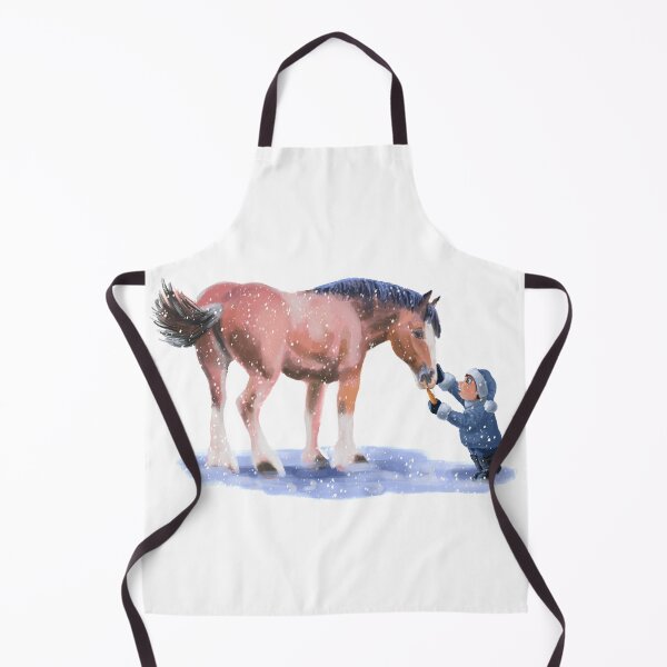 Item preview, Winter Clydesdale Horse designed and sold by TheArtCave.