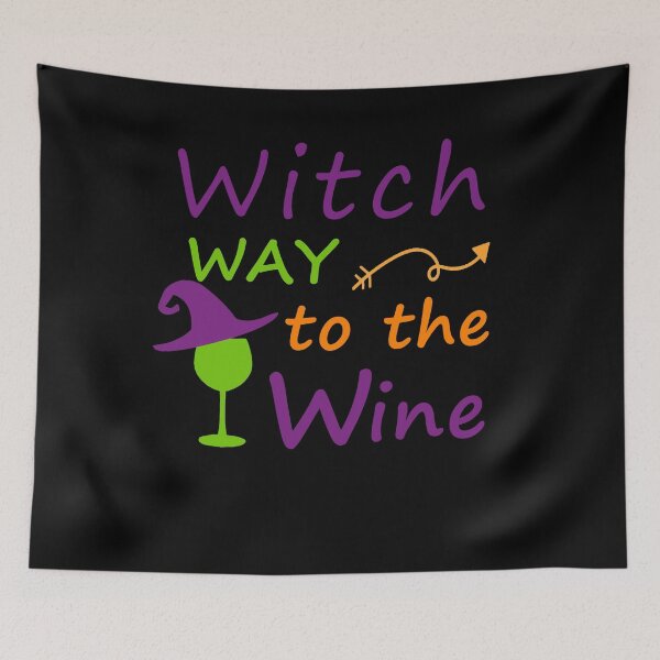 Item preview, Witch Way To The Wine  For Halloween Party, Halloween Gift For Friend, Funny designed and sold by Simoel12.