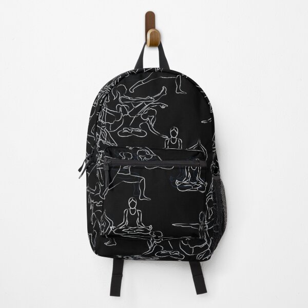 Item preview, Yoga Asanas Pattern - white chalk designed and sold by XOOXOO.