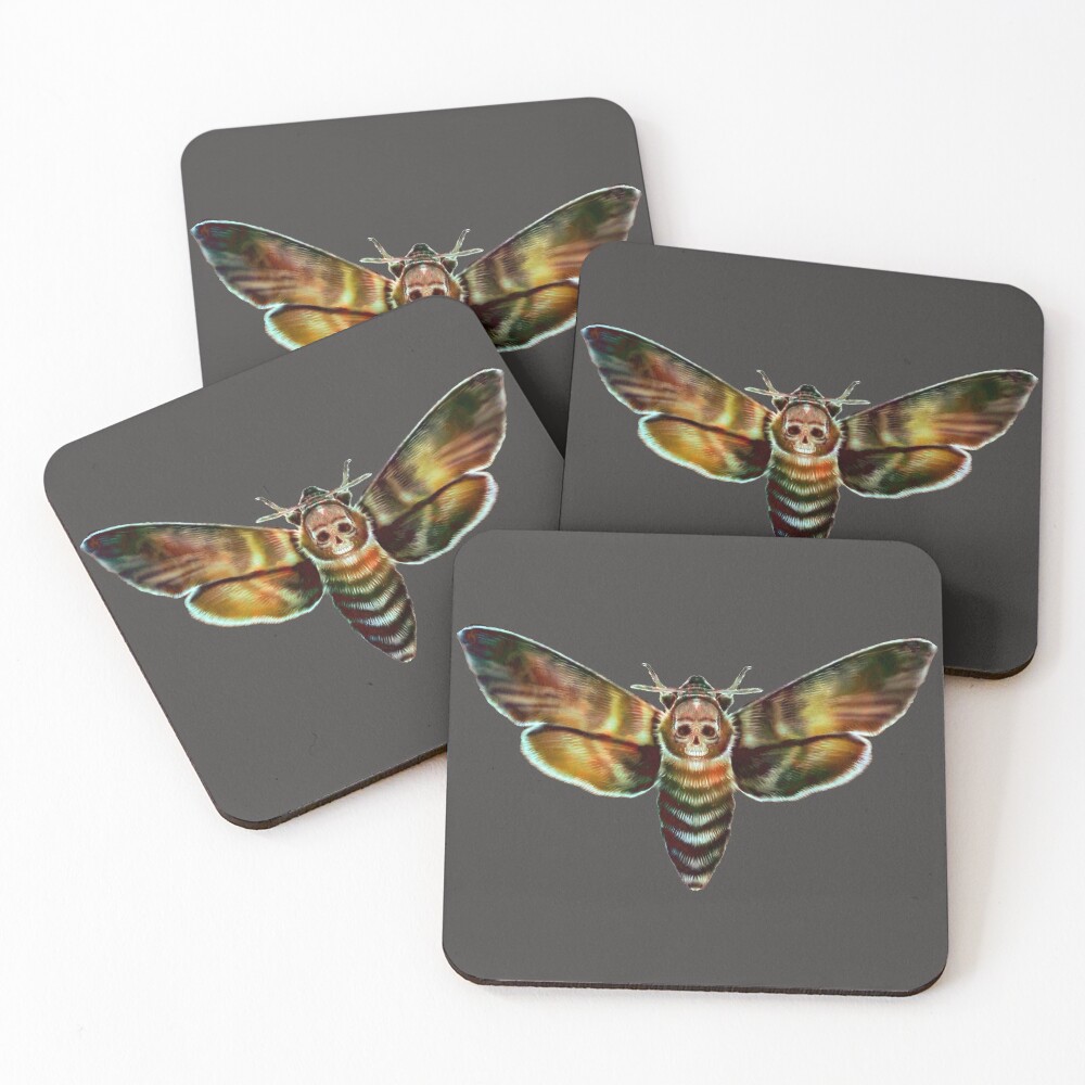 Death Moth Coasters (Set of 4)