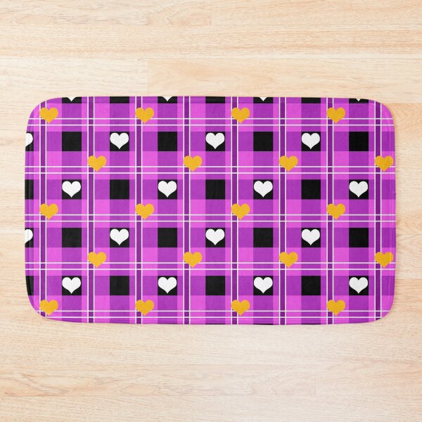 Item preview, Hearts on Purple Plaid designed and sold by Sharon Schwalbe.