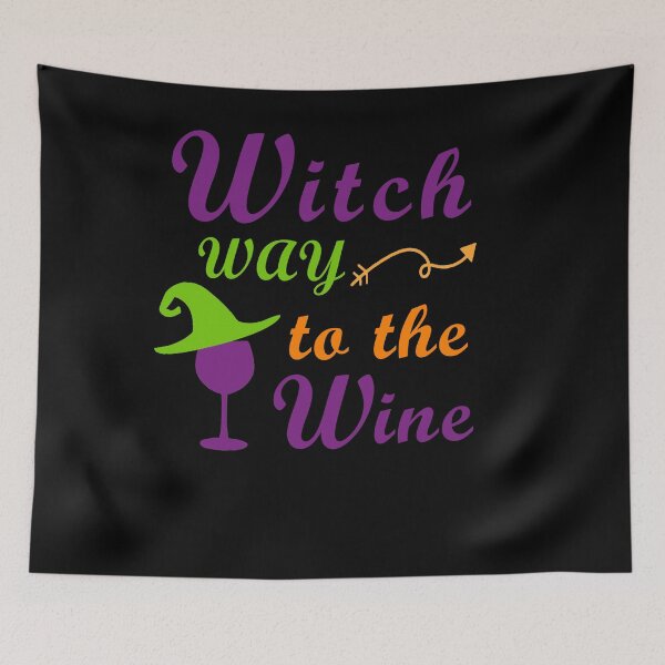 Item preview, Witch Way To The Wine  For Halloween Party, Halloween Gift For Friend, Funny designed and sold by Simoel12.