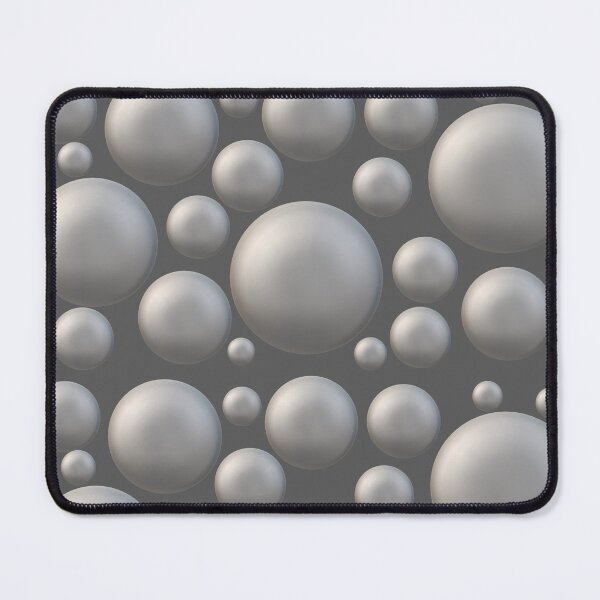 Item preview, silver balls on a gray background designed and sold by Sneki2.