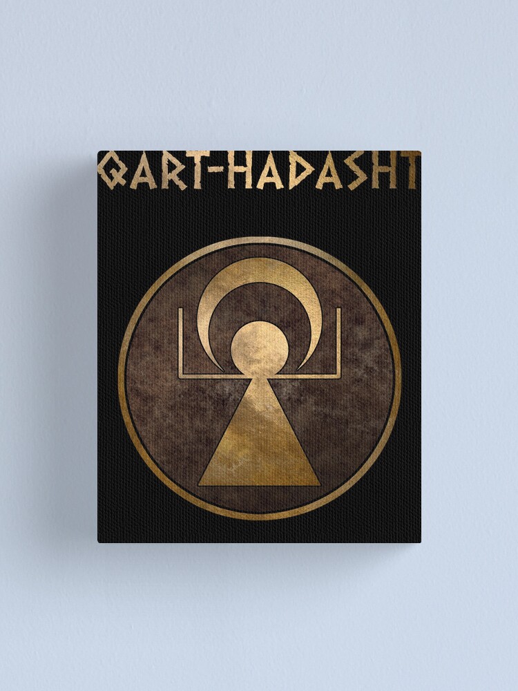 "Carthage Ancient Symbol of Qart-Hadasht" Canvas Print for Sale by ...