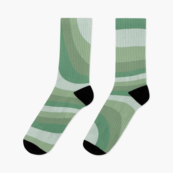 Item preview, Liquid Swirl Retro Contemporary Abstract in Green and Sage Green  designed and sold by ArtBIU.