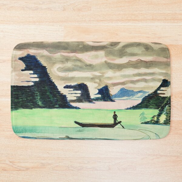 Item preview, Expressionism Painting Mountain Lake (ca.1930) by Ernst Ludwig Kirchner designed and sold by Designedbysm.