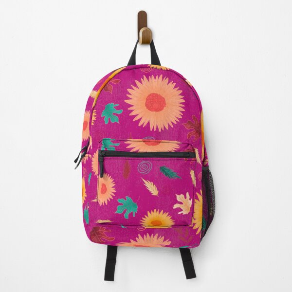 Item preview, Fall Yellow & Pink Sunflowers - Magenta designed and sold by Duniatozy.