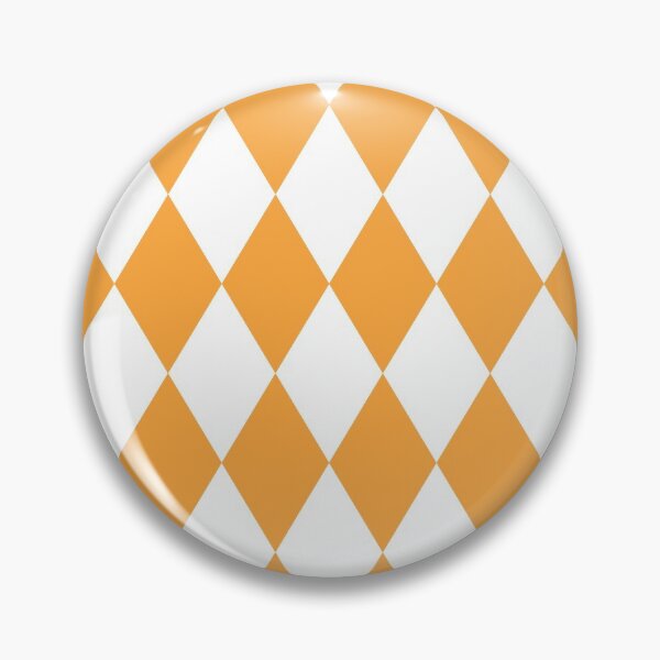 Item preview, Orange and white harlequin pattern designed and sold by DarlingMeadow.