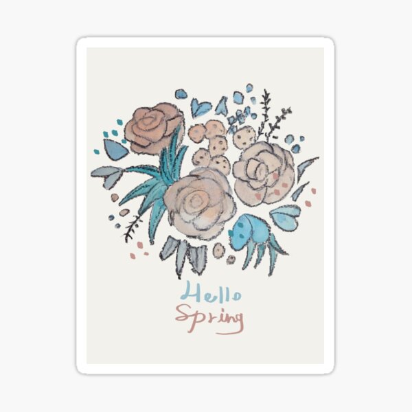 Hello Spring Sticker