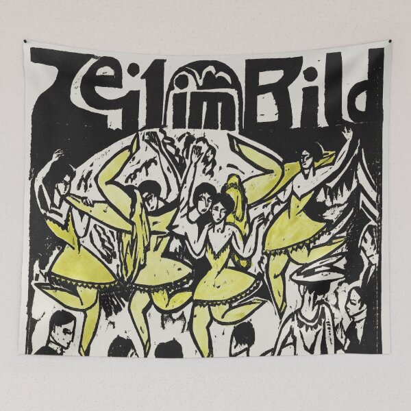 Item preview, Expressionism Art Dancers at the ice palace (1912) by Ernst Ludwig Kirchner designed and sold by Designedbysm.