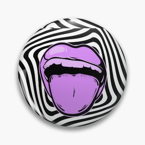 Item preview, Hypnotic mouth Aphex twin trippy pattern crystal castles designed and sold by Harshler-Art.