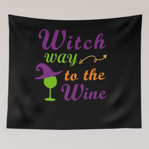 Item preview, Witch Way To The Wine  For Halloween Party, Halloween Gift For Friend, Funny designed and sold by Simoel12.